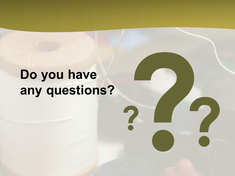 Skein Macro Bobbin PowerPoint Template