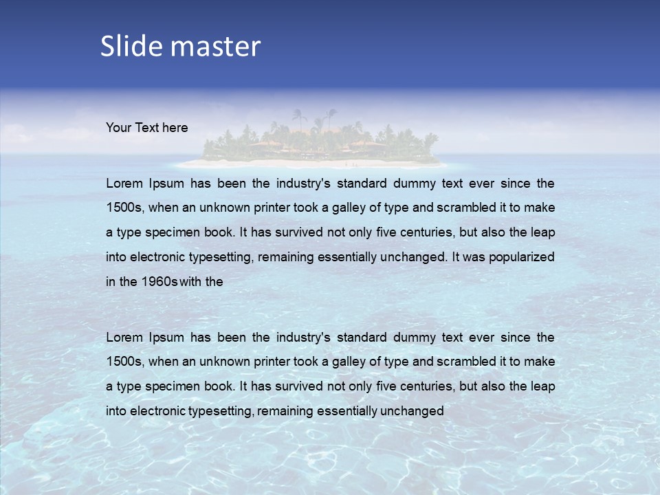 Paradise Direction Trip PowerPoint Template