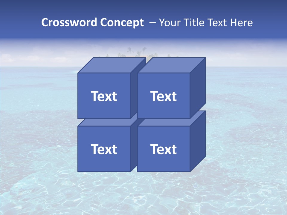 Paradise Direction Trip PowerPoint Template