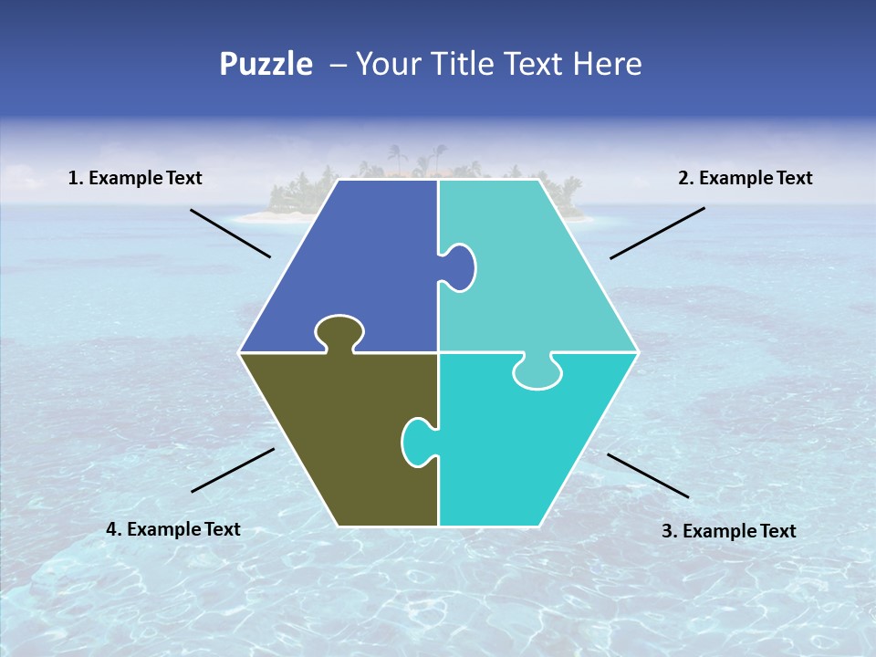 Paradise Direction Trip PowerPoint Template