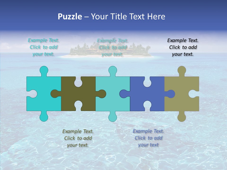 Paradise Direction Trip PowerPoint Template