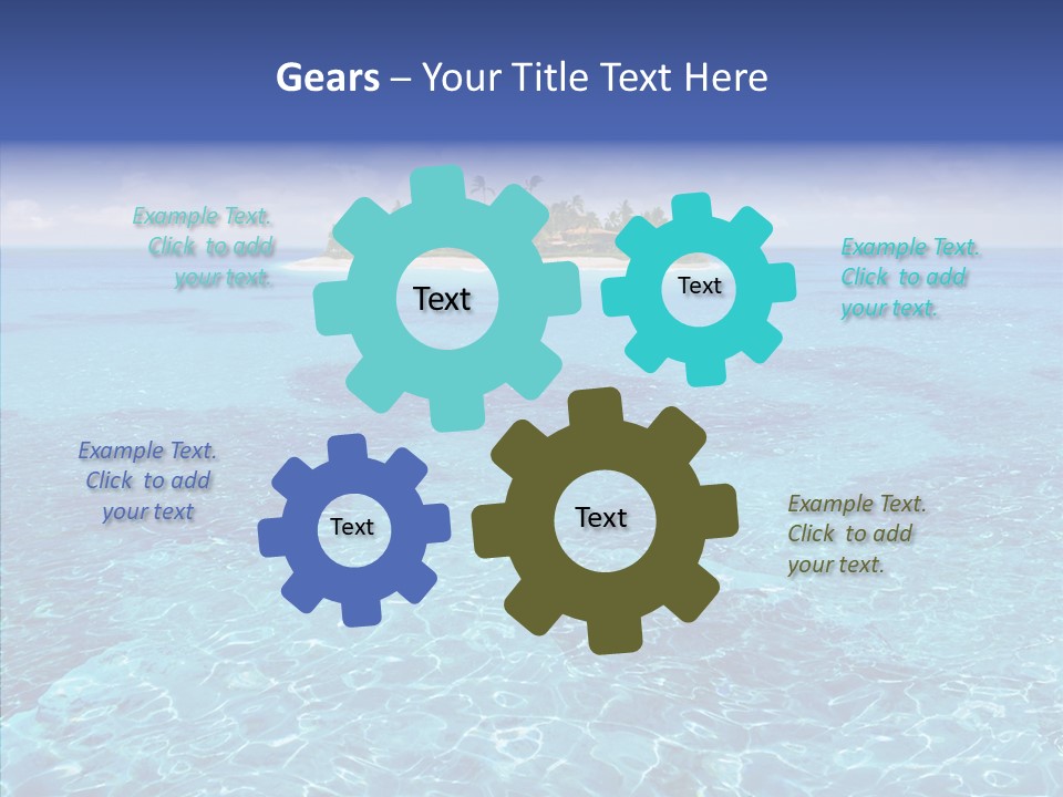 Paradise Direction Trip PowerPoint Template