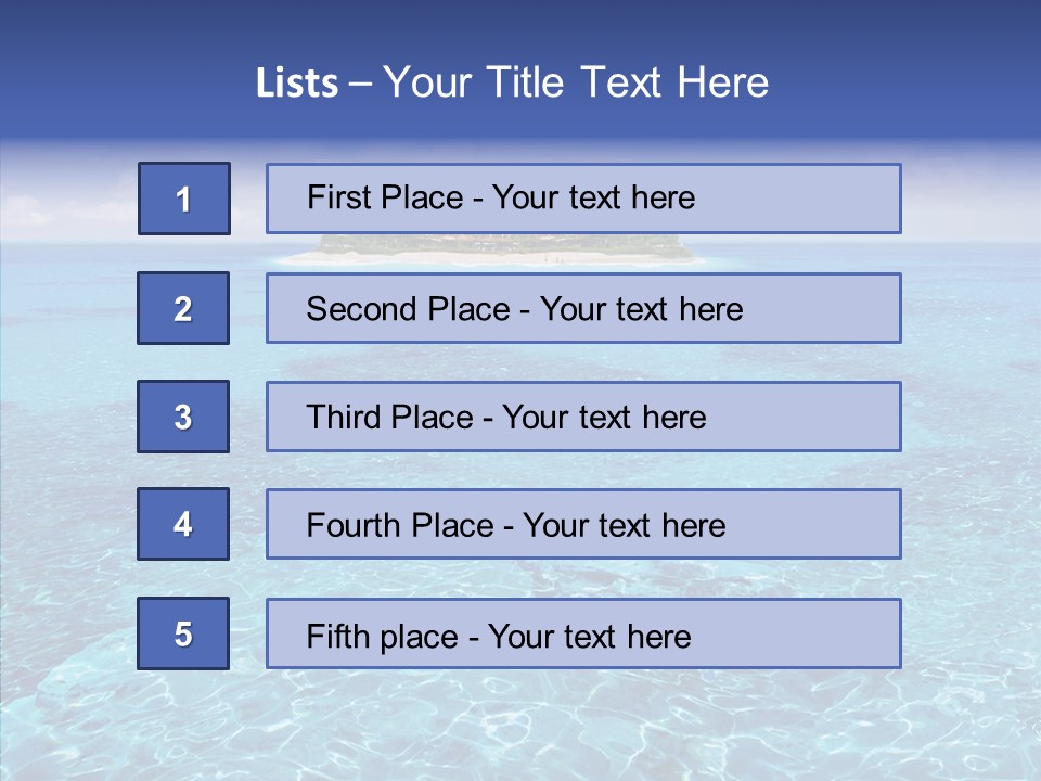Paradise Direction Trip PowerPoint Template