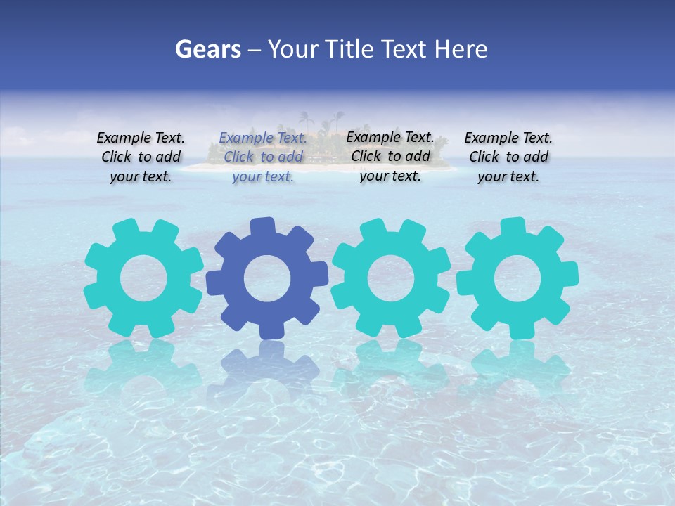 Paradise Direction Trip PowerPoint Template