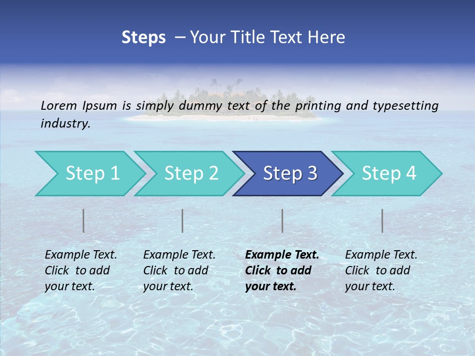 Paradise Direction Trip PowerPoint Template