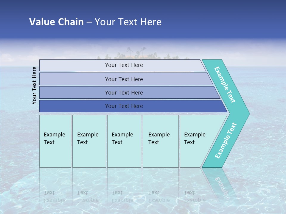Paradise Direction Trip PowerPoint Template