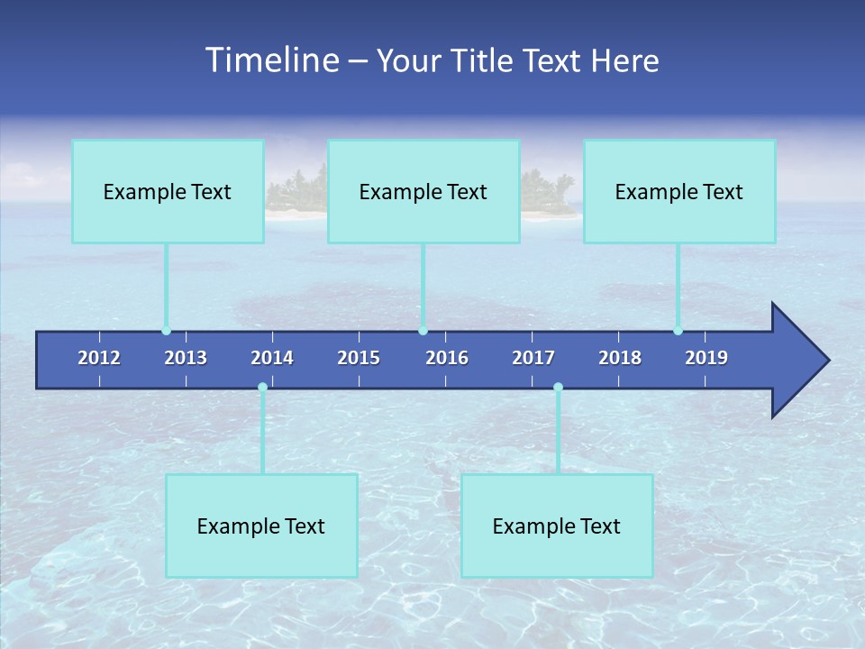 Paradise Direction Trip PowerPoint Template