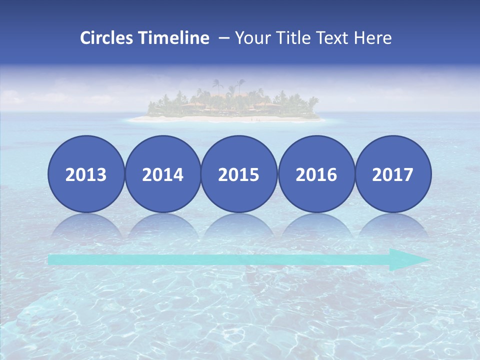 Paradise Direction Trip PowerPoint Template