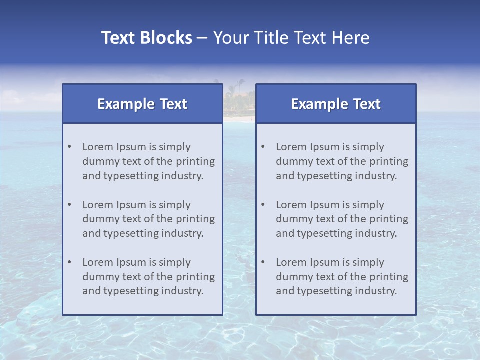 Paradise Direction Trip PowerPoint Template