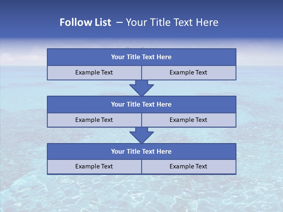 Paradise Direction Trip PowerPoint Template
