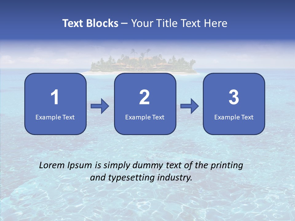 Paradise Direction Trip PowerPoint Template