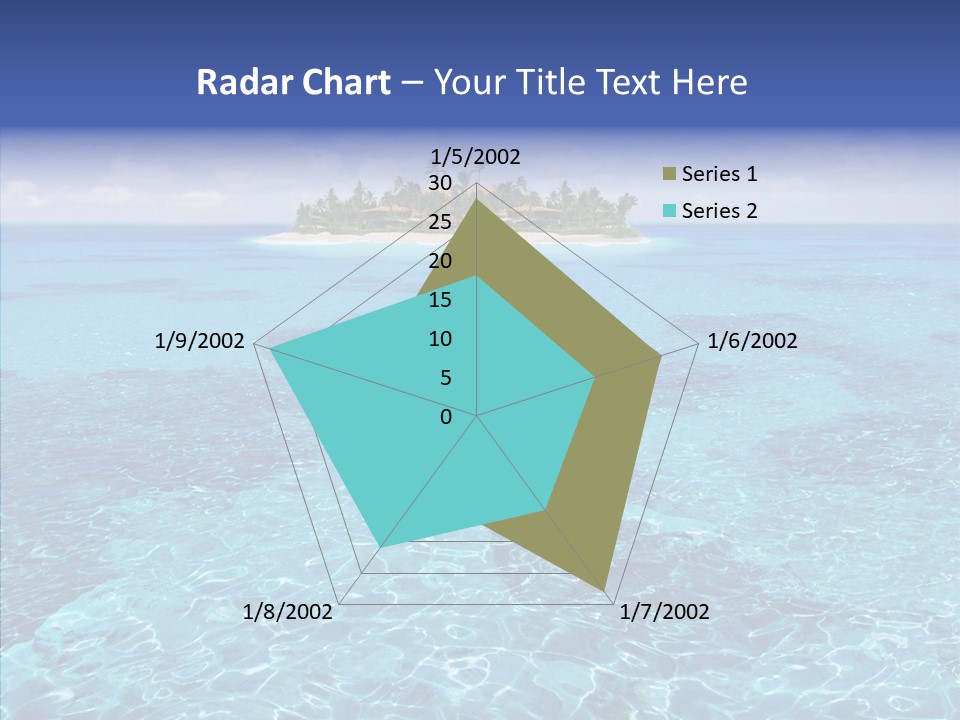 Paradise Direction Trip PowerPoint Template