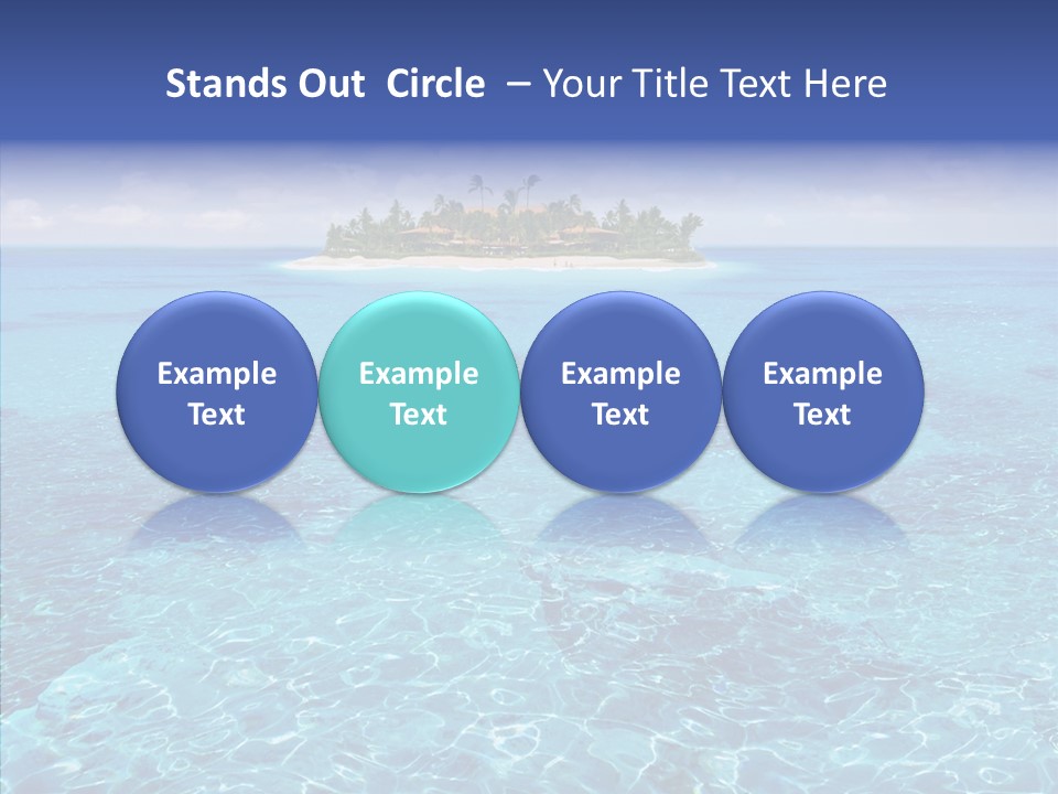Paradise Direction Trip PowerPoint Template
