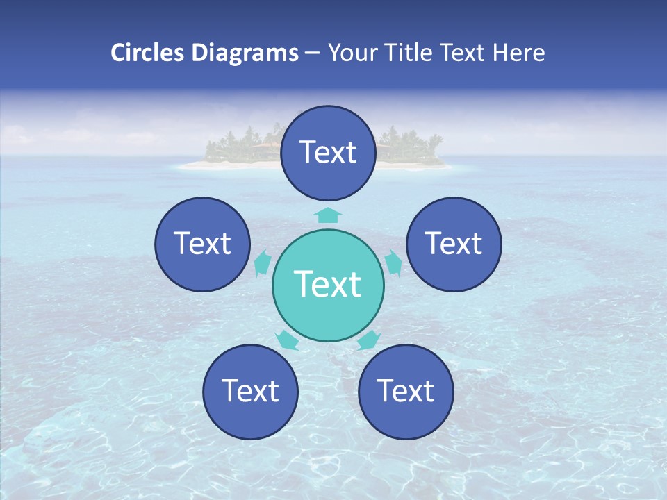 Paradise Direction Trip PowerPoint Template