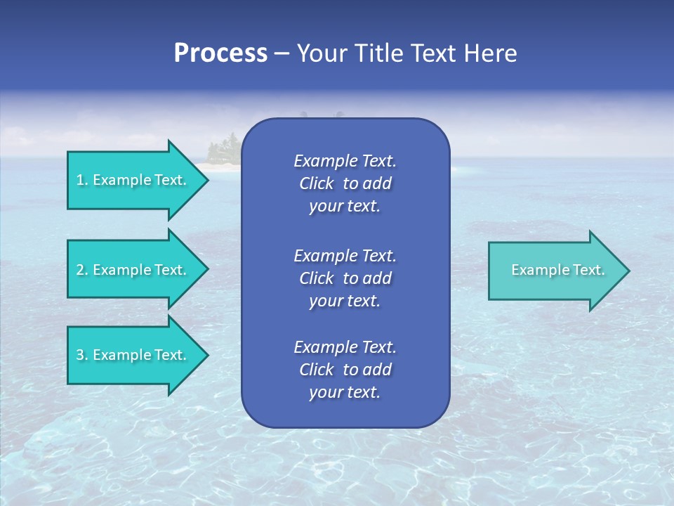 Paradise Direction Trip PowerPoint Template