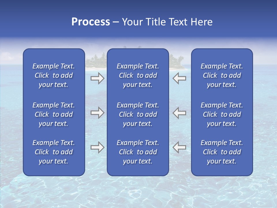 Paradise Direction Trip PowerPoint Template