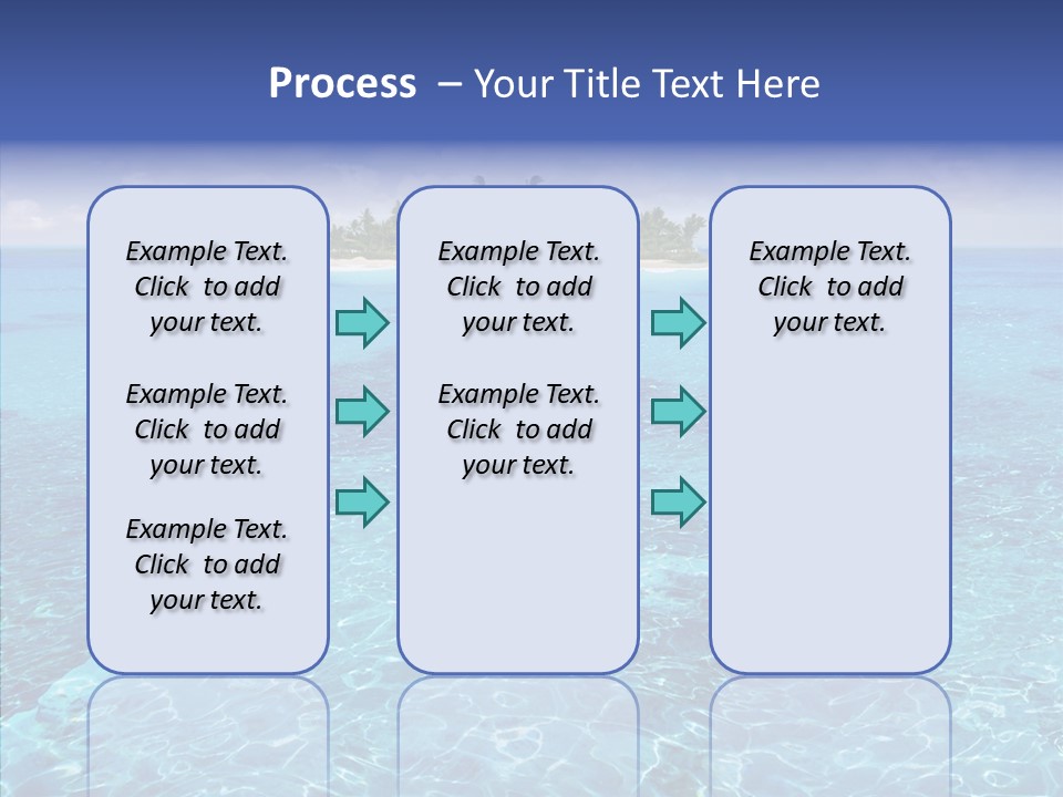 Paradise Direction Trip PowerPoint Template