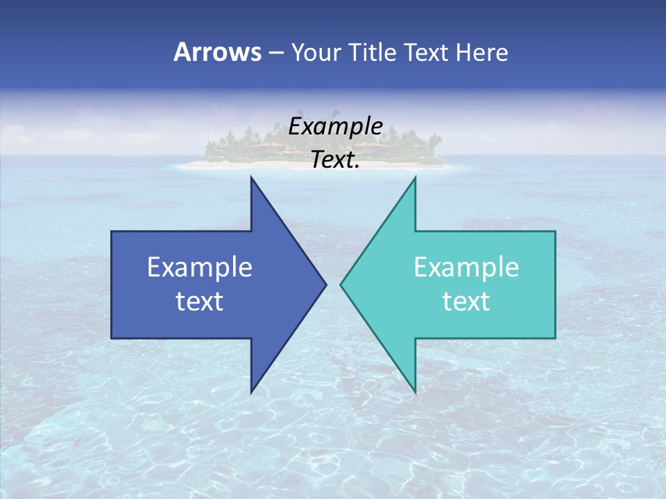 Paradise Direction Trip PowerPoint Template