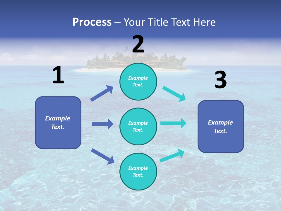 Paradise Direction Trip PowerPoint Template