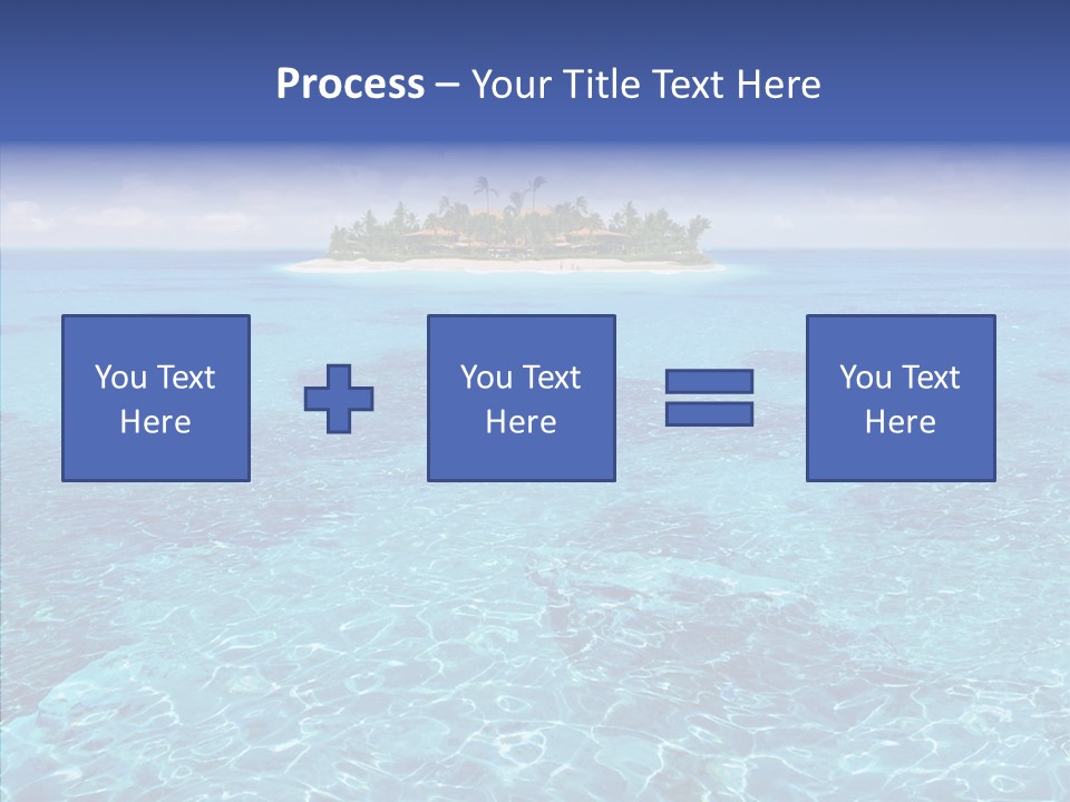 Paradise Direction Trip PowerPoint Template