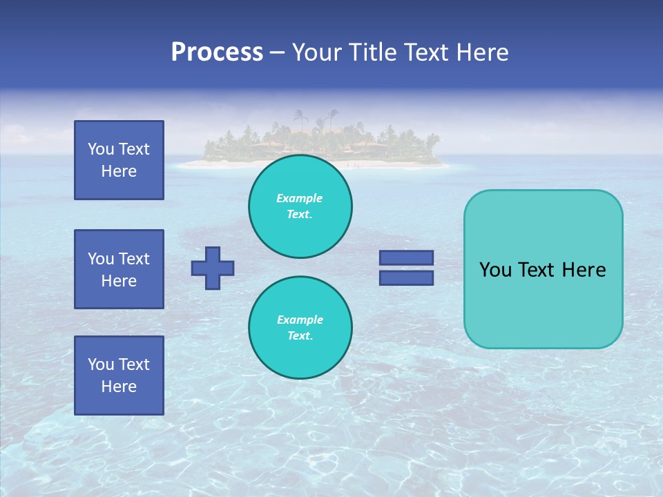 Paradise Direction Trip PowerPoint Template
