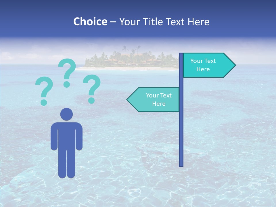 Paradise Direction Trip PowerPoint Template