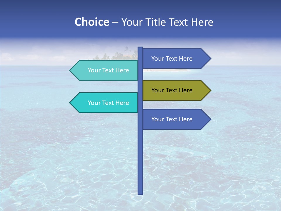 Paradise Direction Trip PowerPoint Template