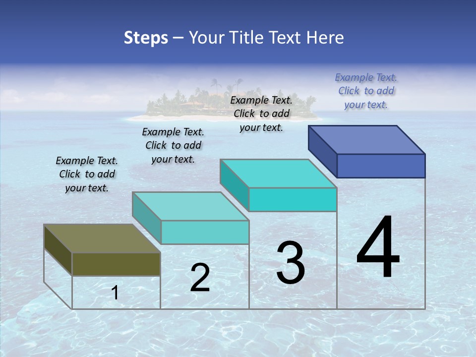 Paradise Direction Trip PowerPoint Template