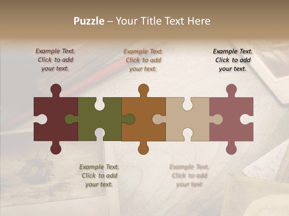 Sepia Handwriting Old Fashioned PowerPoint Template