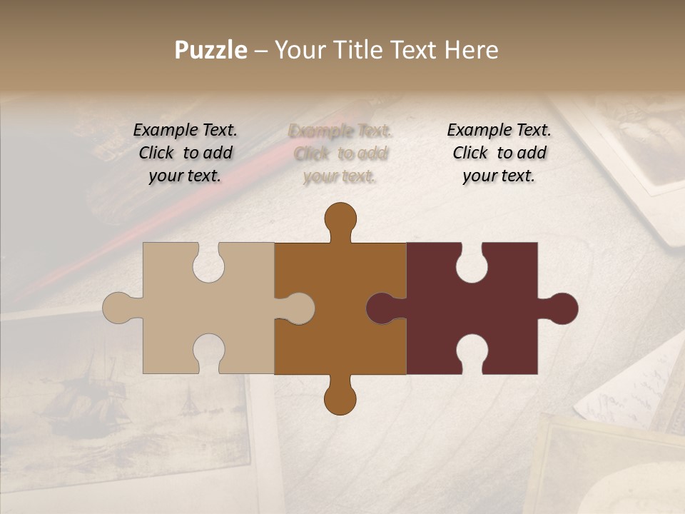 Sepia Handwriting Old Fashioned PowerPoint Template