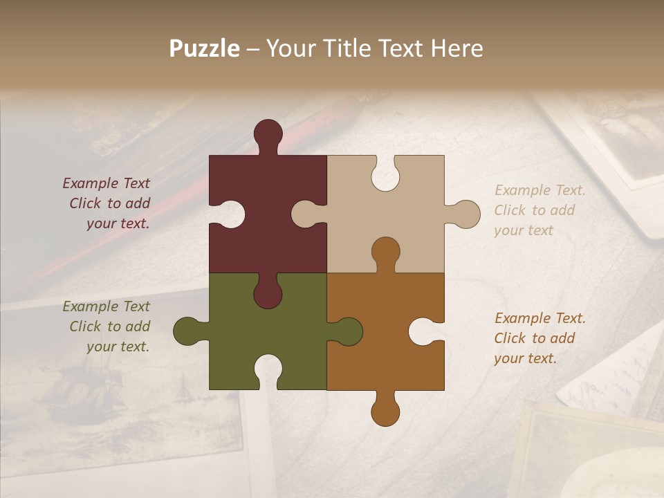 Sepia Handwriting Old Fashioned PowerPoint Template