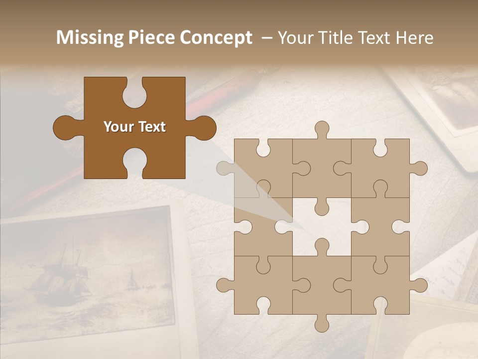 Sepia Handwriting Old Fashioned PowerPoint Template