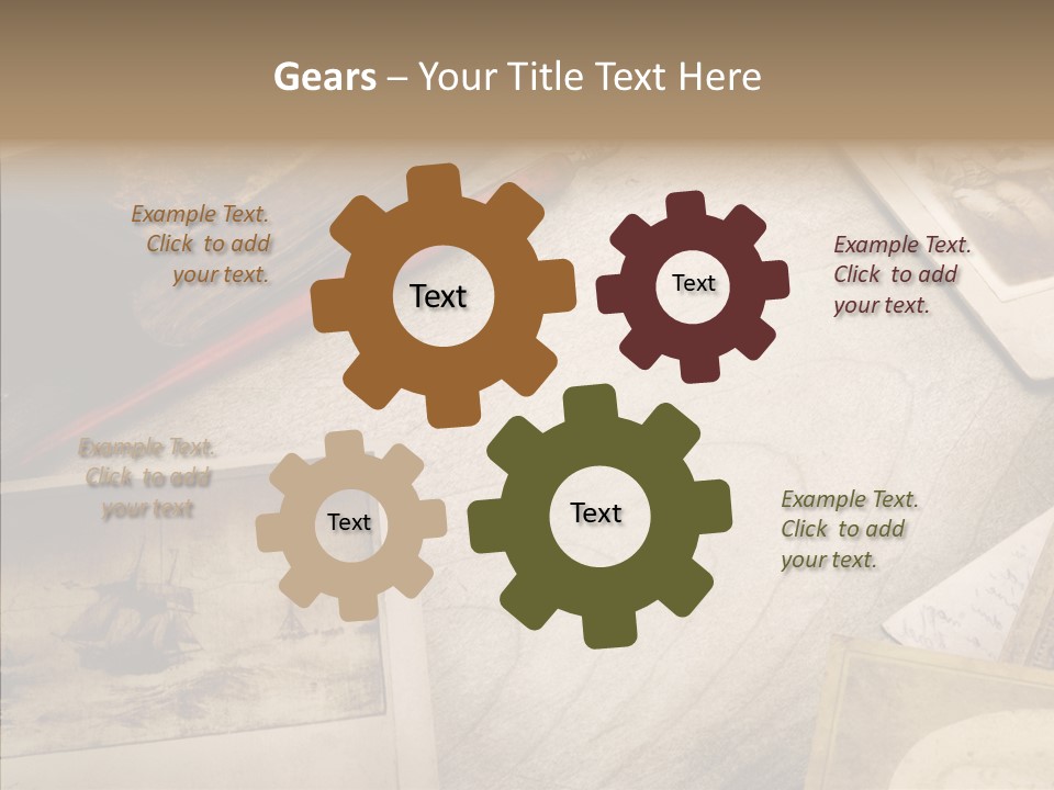 Sepia Handwriting Old Fashioned PowerPoint Template