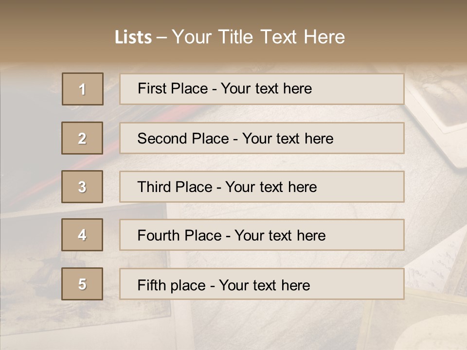 Sepia Handwriting Old Fashioned PowerPoint Template