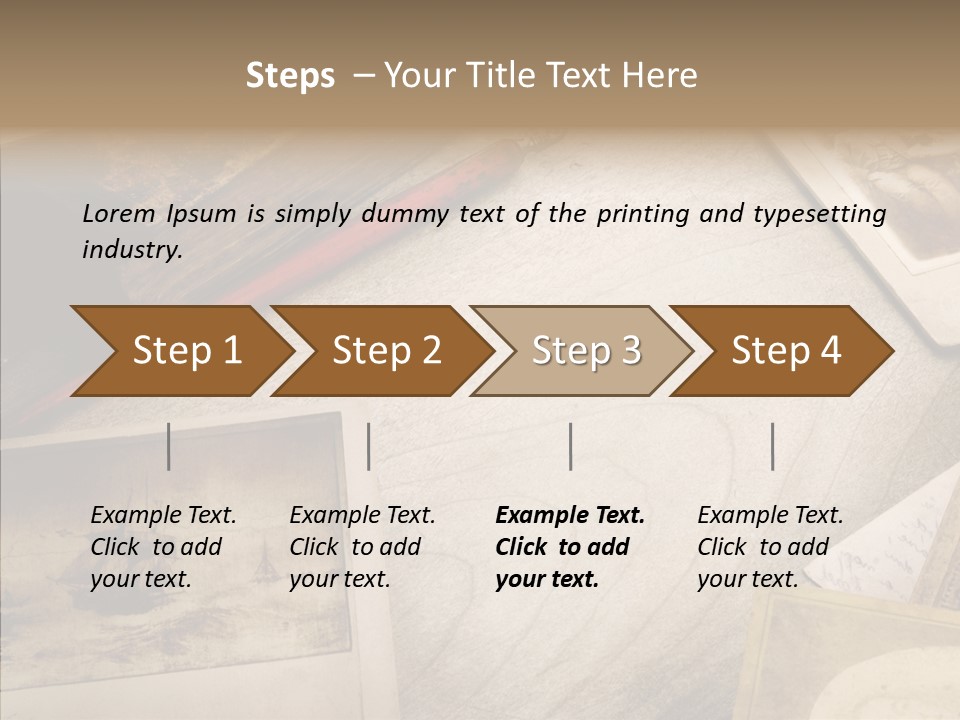 Sepia Handwriting Old Fashioned PowerPoint Template