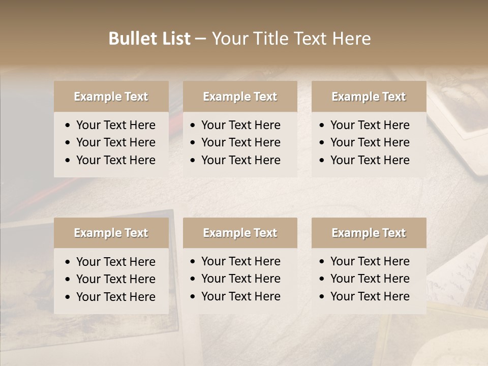 Sepia Handwriting Old Fashioned PowerPoint Template