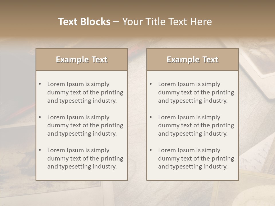 Sepia Handwriting Old Fashioned PowerPoint Template