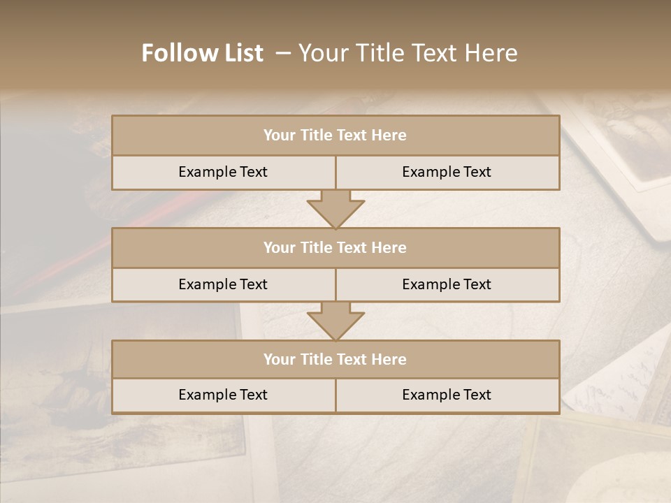 Sepia Handwriting Old Fashioned PowerPoint Template