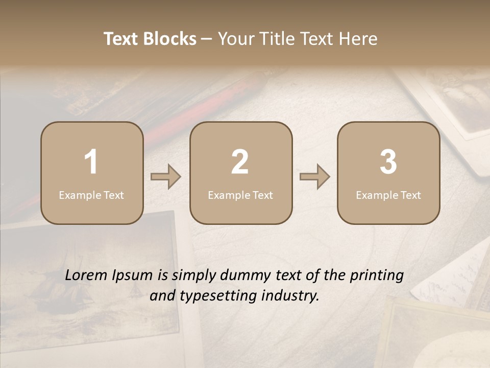 Sepia Handwriting Old Fashioned PowerPoint Template