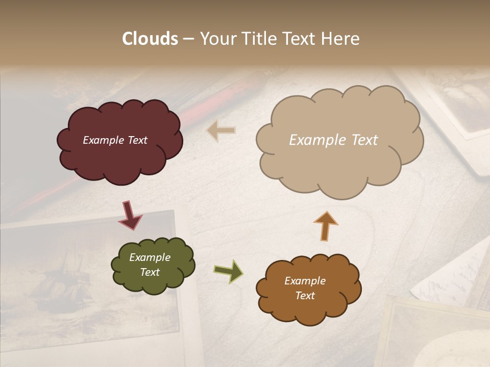 Sepia Handwriting Old Fashioned PowerPoint Template