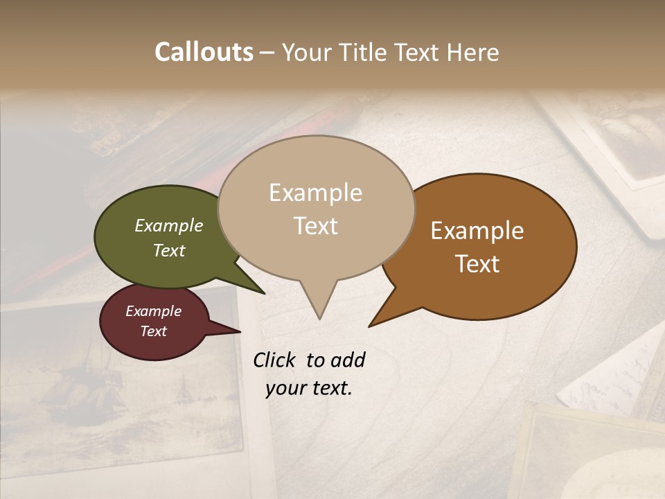 Sepia Handwriting Old Fashioned PowerPoint Template