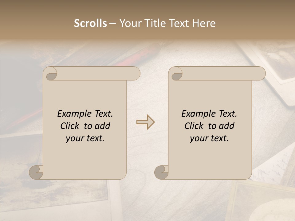 Sepia Handwriting Old Fashioned PowerPoint Template