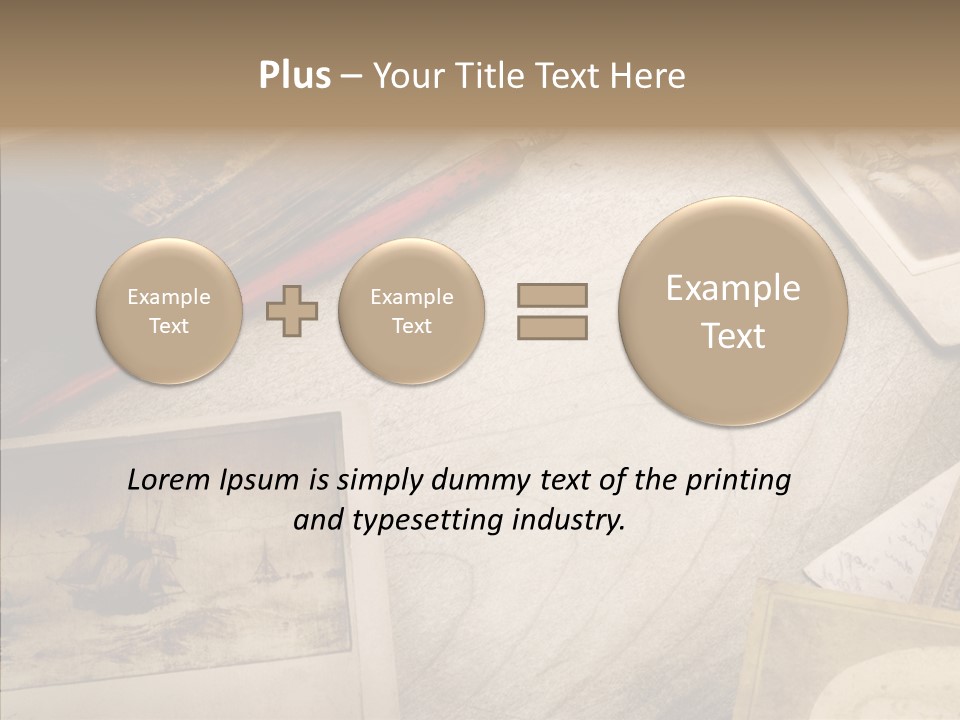 Sepia Handwriting Old Fashioned PowerPoint Template