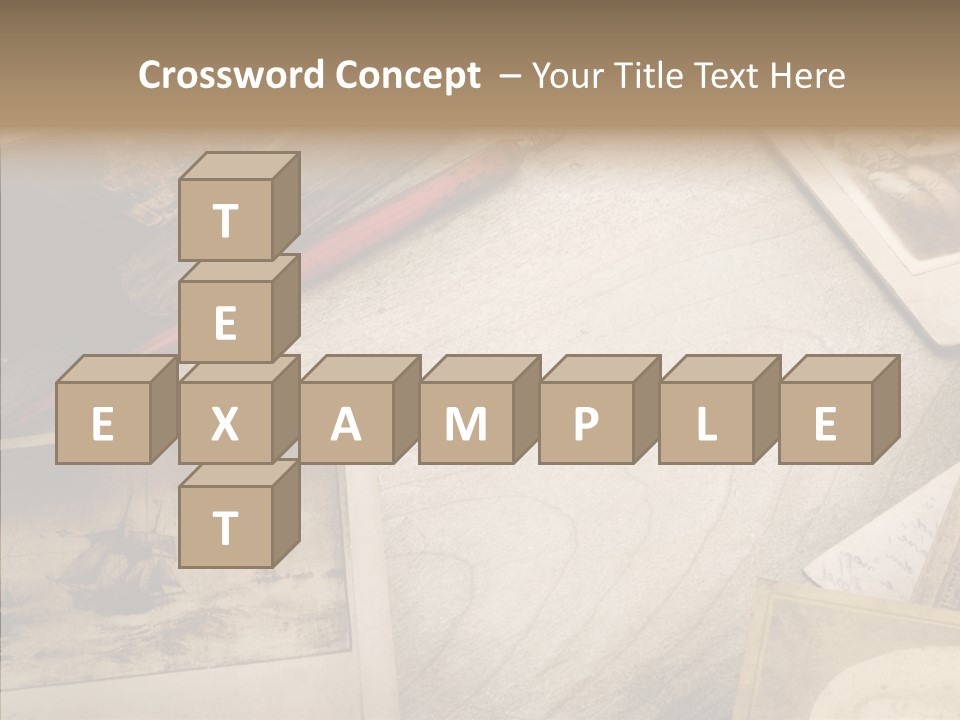 Sepia Handwriting Old Fashioned PowerPoint Template
