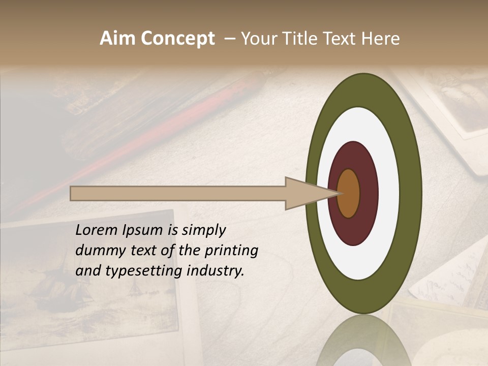 Sepia Handwriting Old Fashioned PowerPoint Template