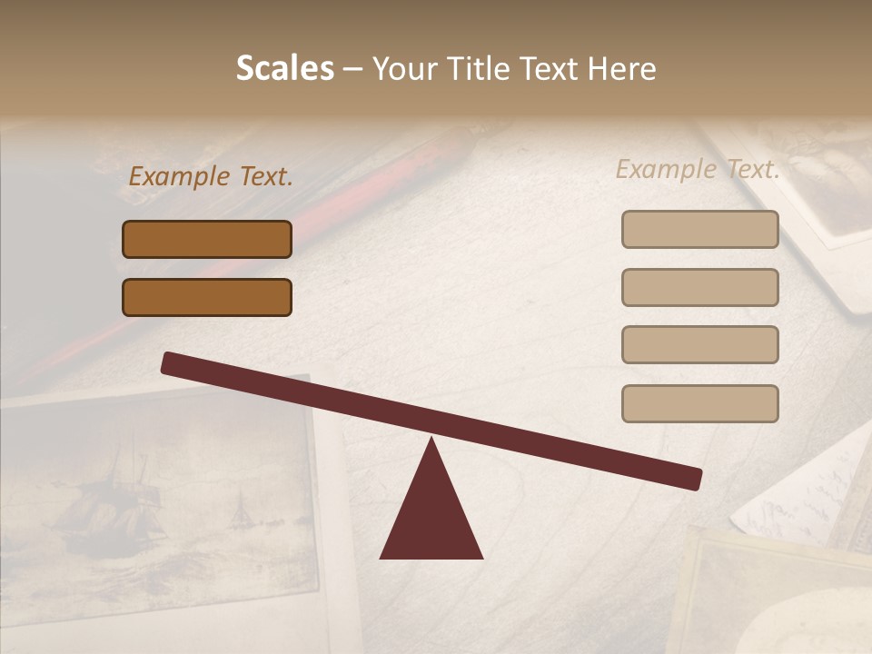 Sepia Handwriting Old Fashioned PowerPoint Template