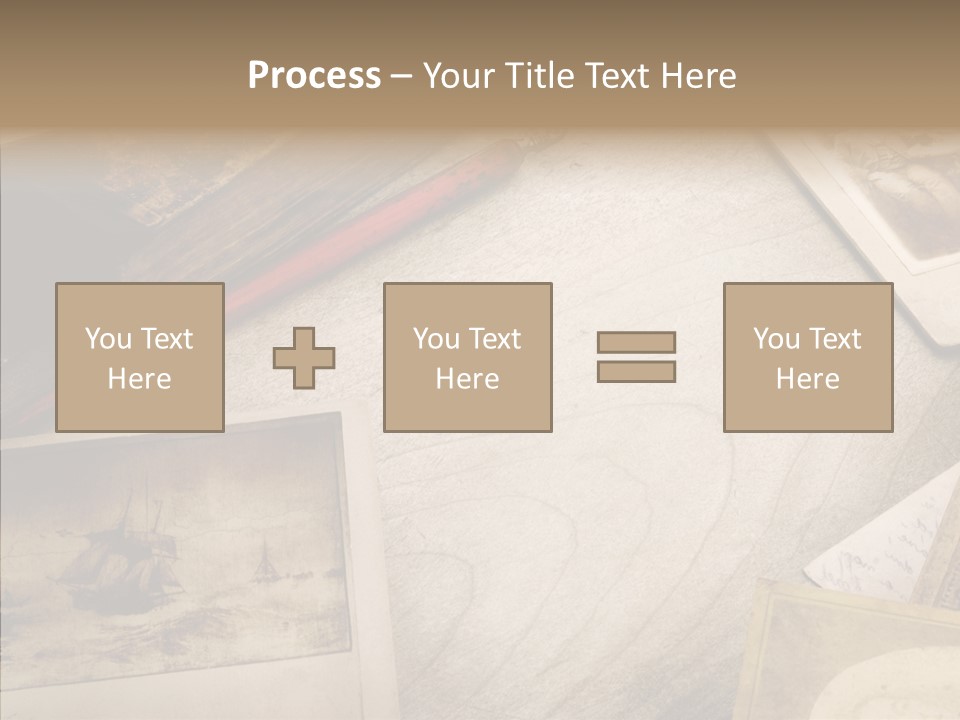 Sepia Handwriting Old Fashioned PowerPoint Template