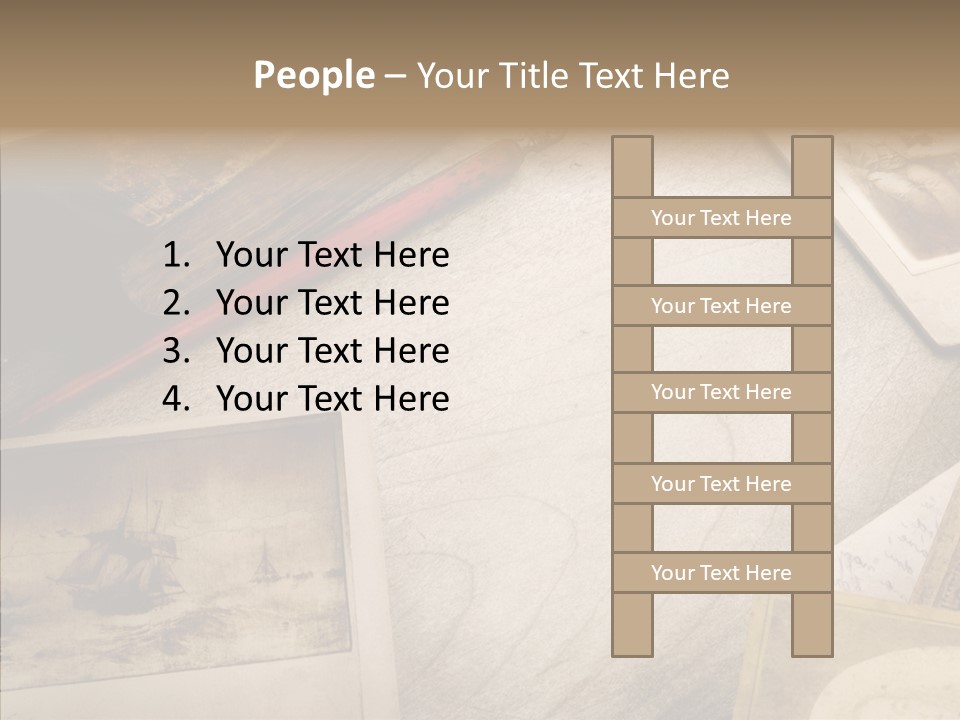 Sepia Handwriting Old Fashioned PowerPoint Template