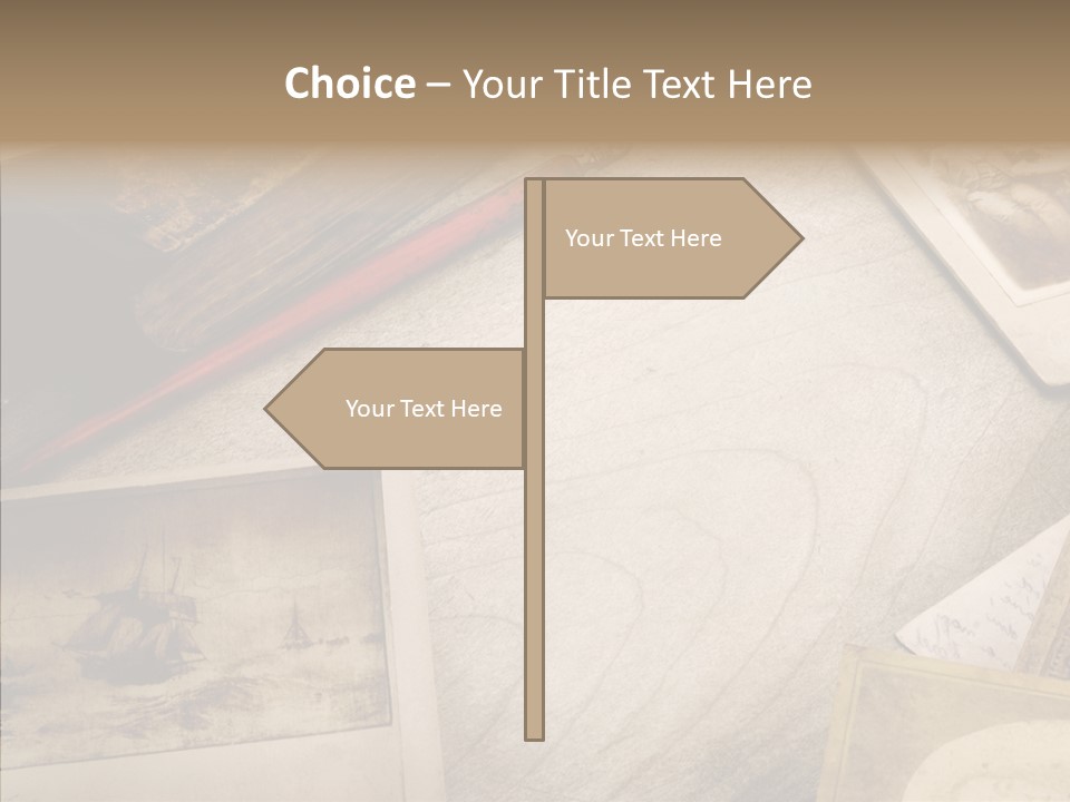 Sepia Handwriting Old Fashioned PowerPoint Template