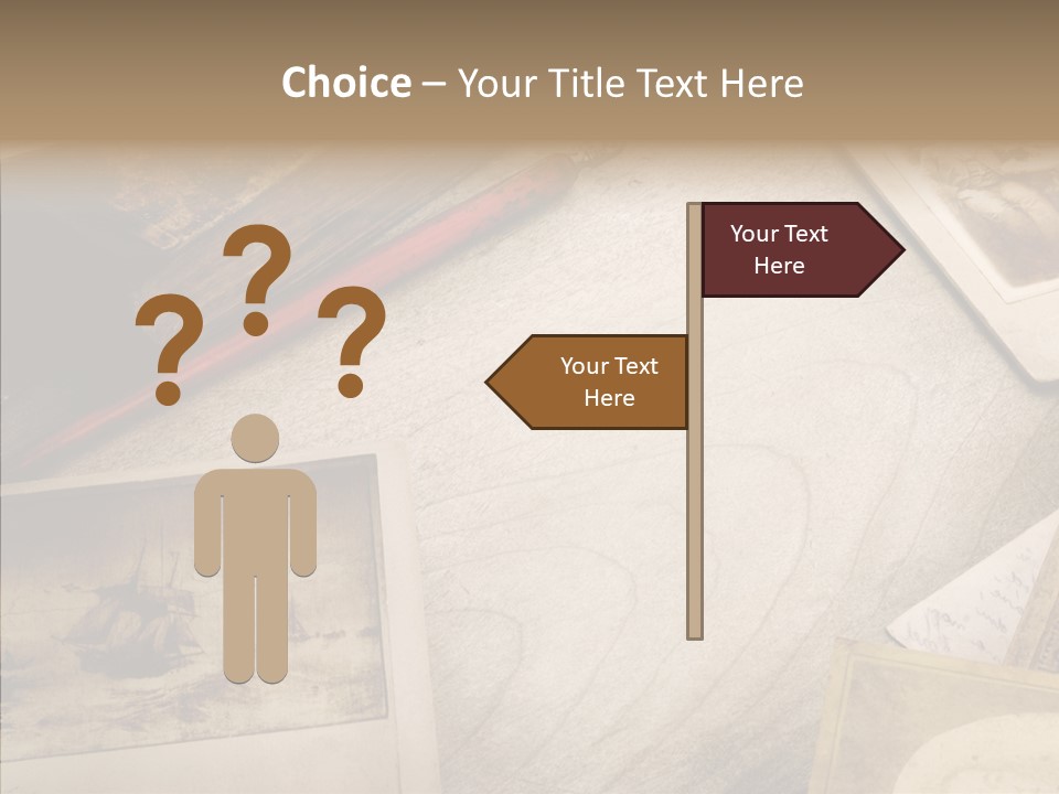 Sepia Handwriting Old Fashioned PowerPoint Template